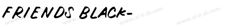 Friends Black字体转换